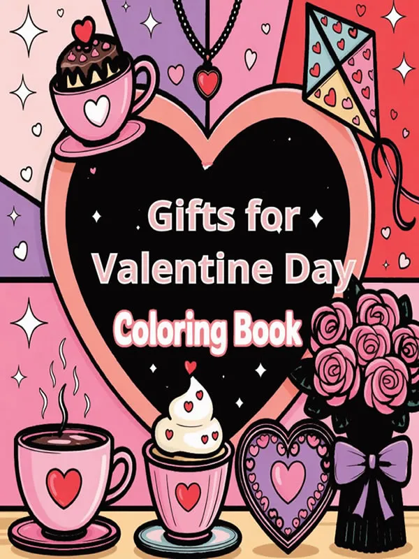 Gift for Valentine's Day Coloring Book