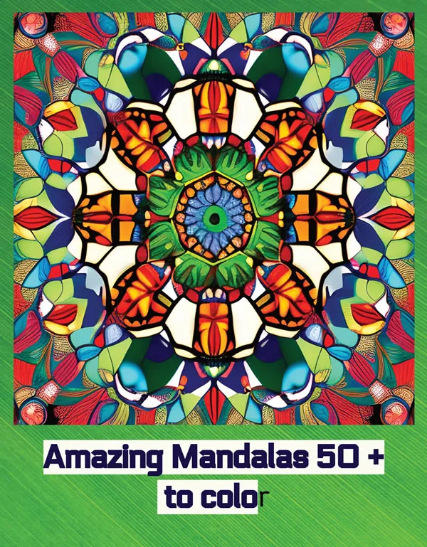50 Amazing Mandalas Stress Relief Coloring Book